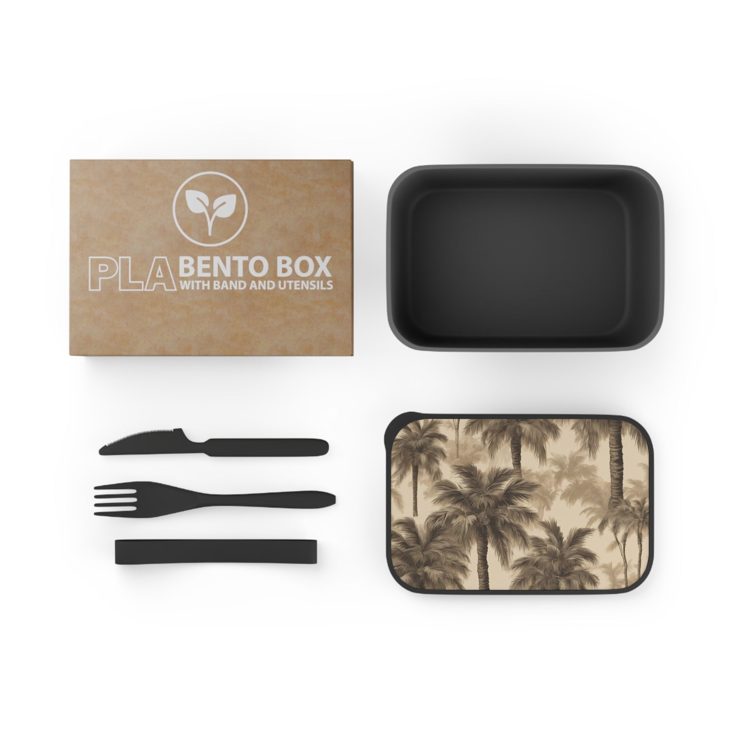 Bento Box with Utensils - Lisa's Fluffy Palms