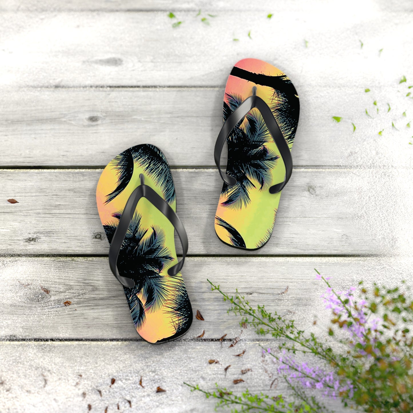 Flip Flops - Palm Glow Sangria