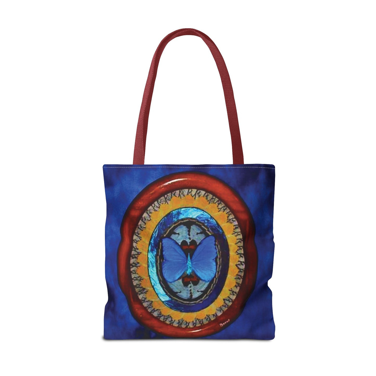 Real Oval Butterfly Wing Art Tote Bag - 3 Sizes