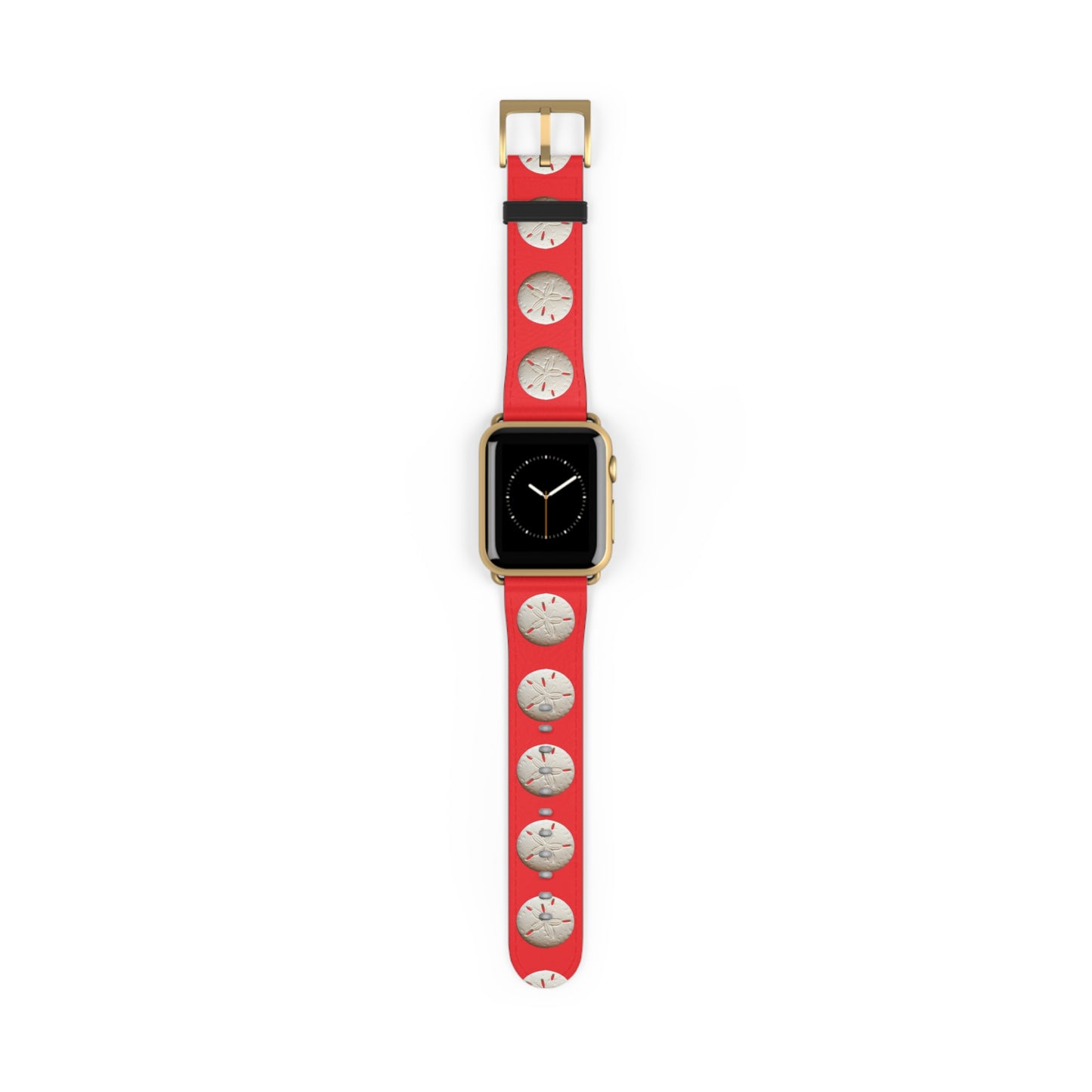 Apple Watch Band - Sand Dollar Parade, red