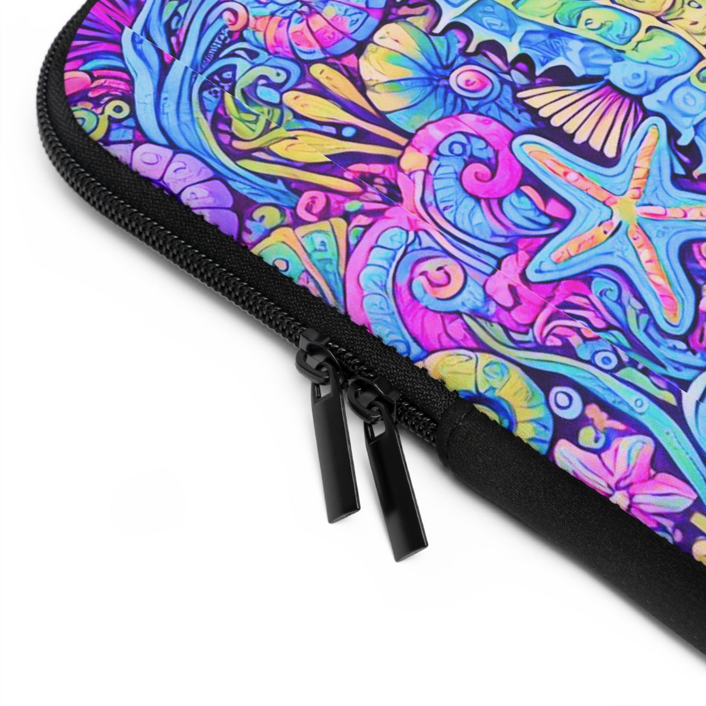 Tropical Laptop Sleeve, 5 Sizes - Perfect for Beach Lovers & Students / Seahorses, Fantasy POP
