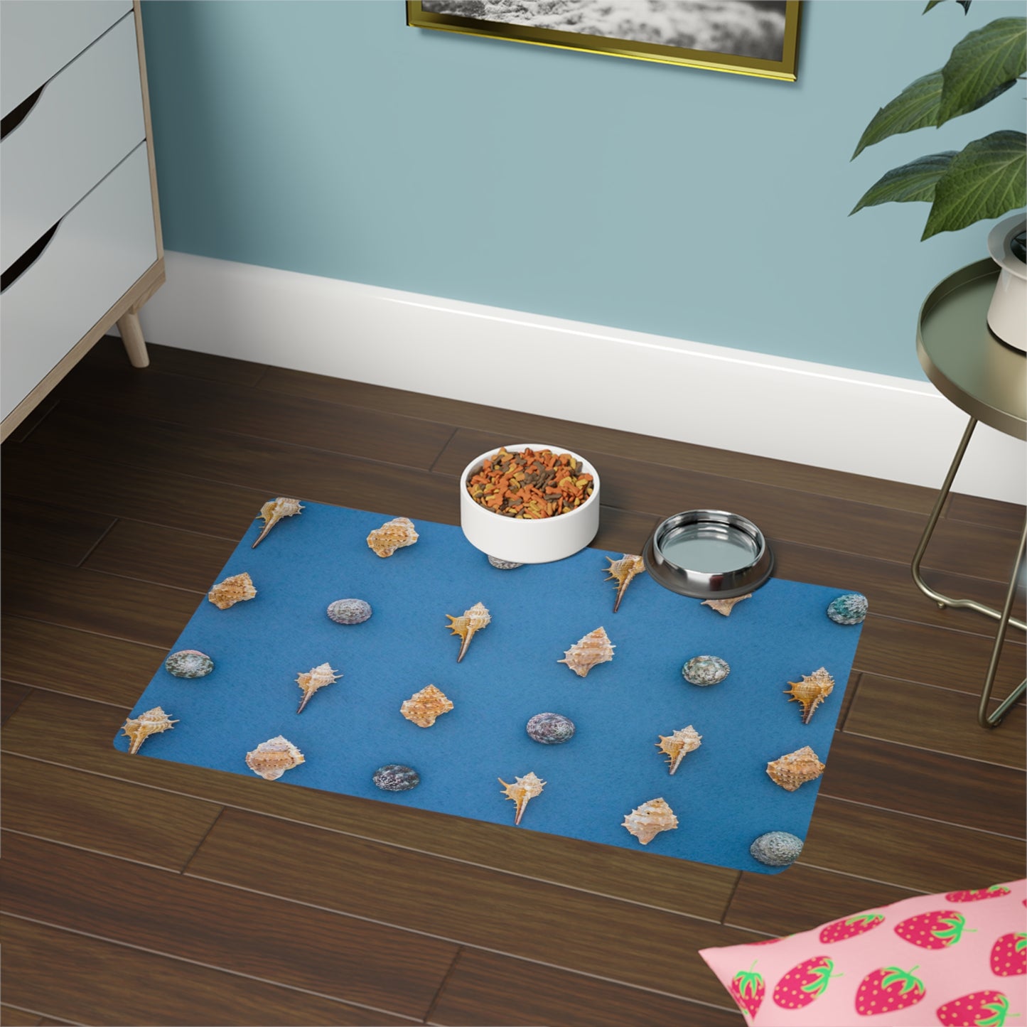 Pet Food Mat (12x18) - Shells From Our Beach