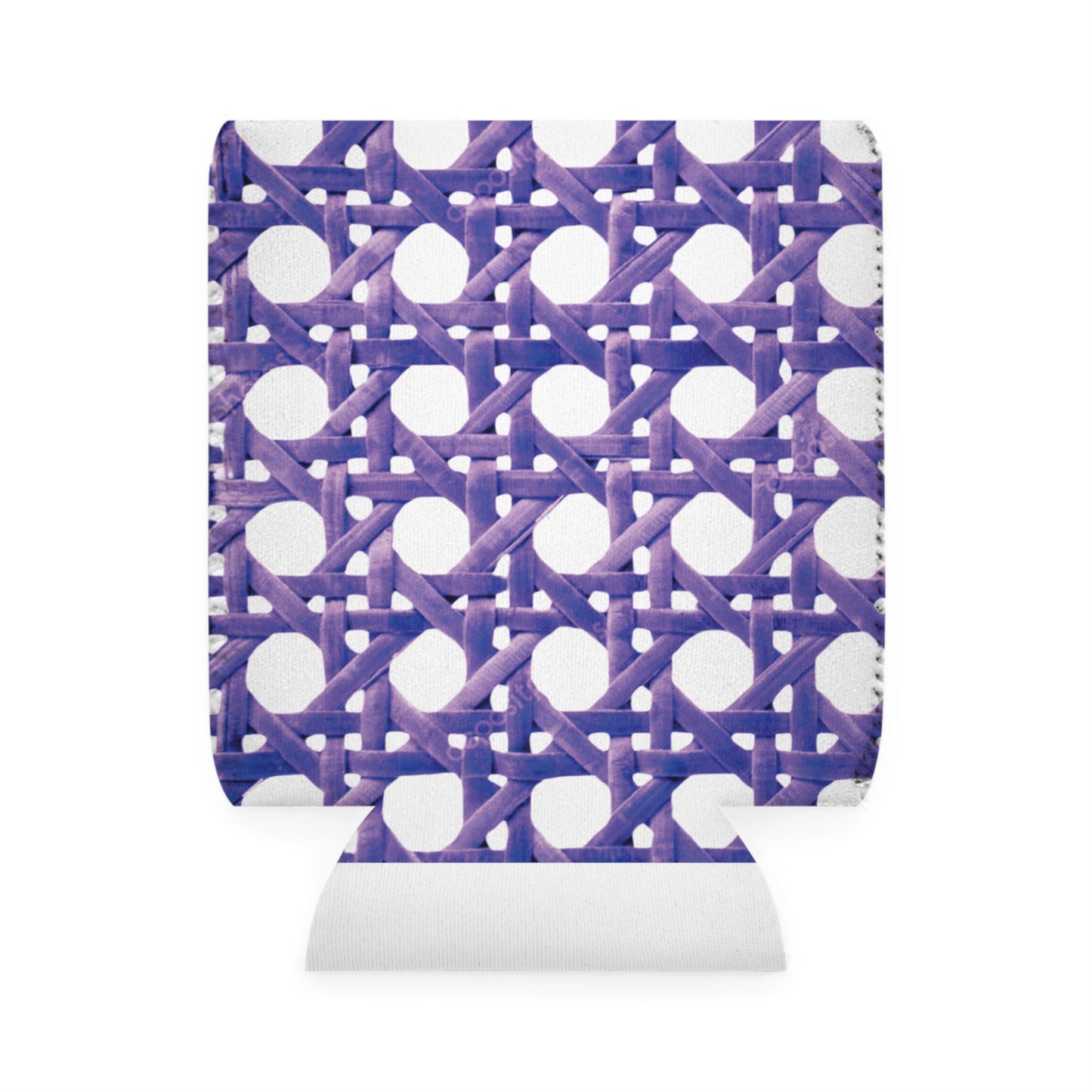 Beach Chair Wicker/Amethyst Can Cooler Sleeve - Perfect for Outdoor Picnics