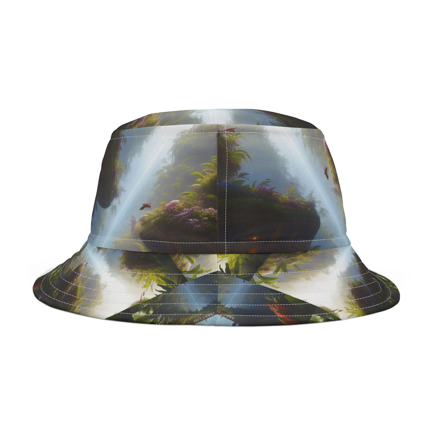 Rainforest Home / Polyester Bucket Hat for Beach Lovers