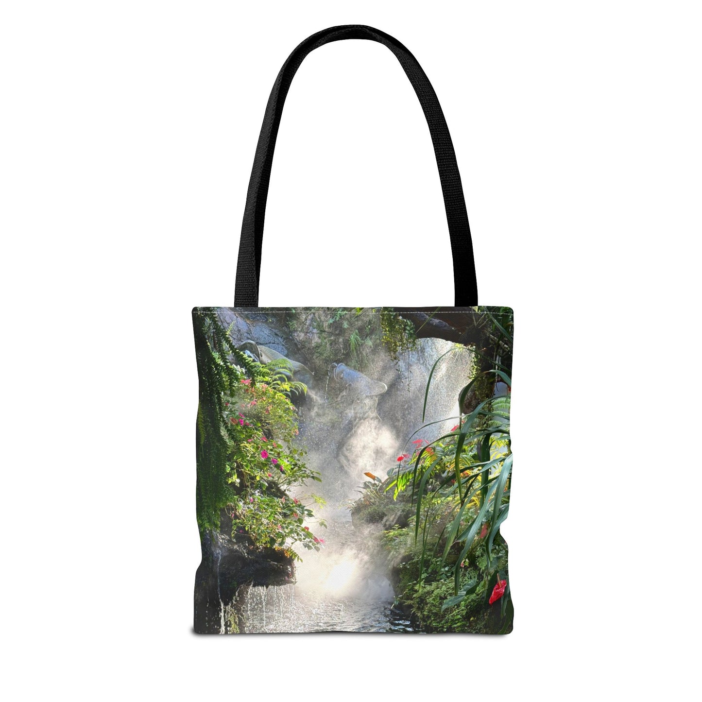 Tropical Misty Rainforest River Tote Bag - 3 Sizes