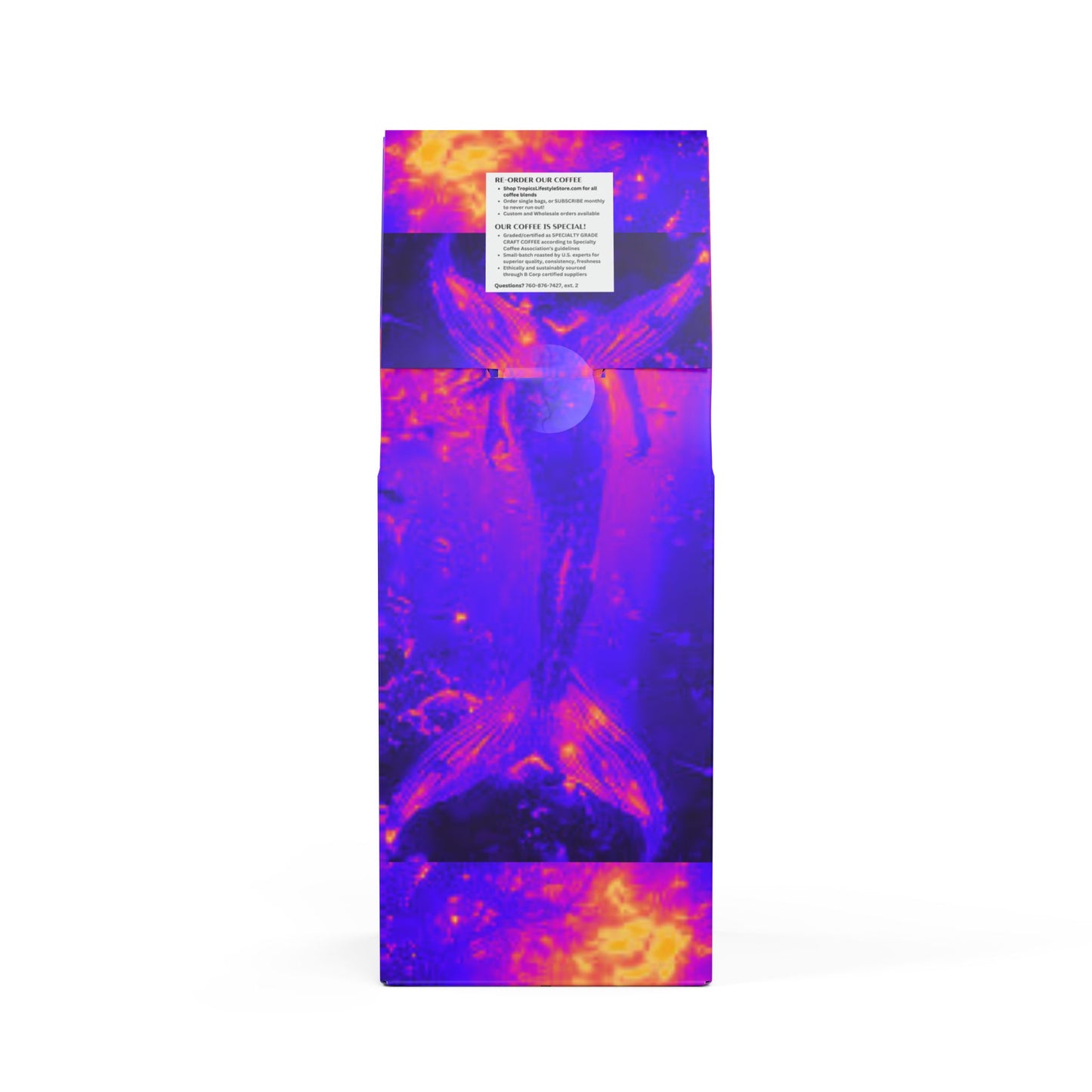 Rainforest Mist™ Single Origin DECAF (Medium Roast) Specialty Grade Coffee / Solo Mermaid, Pop