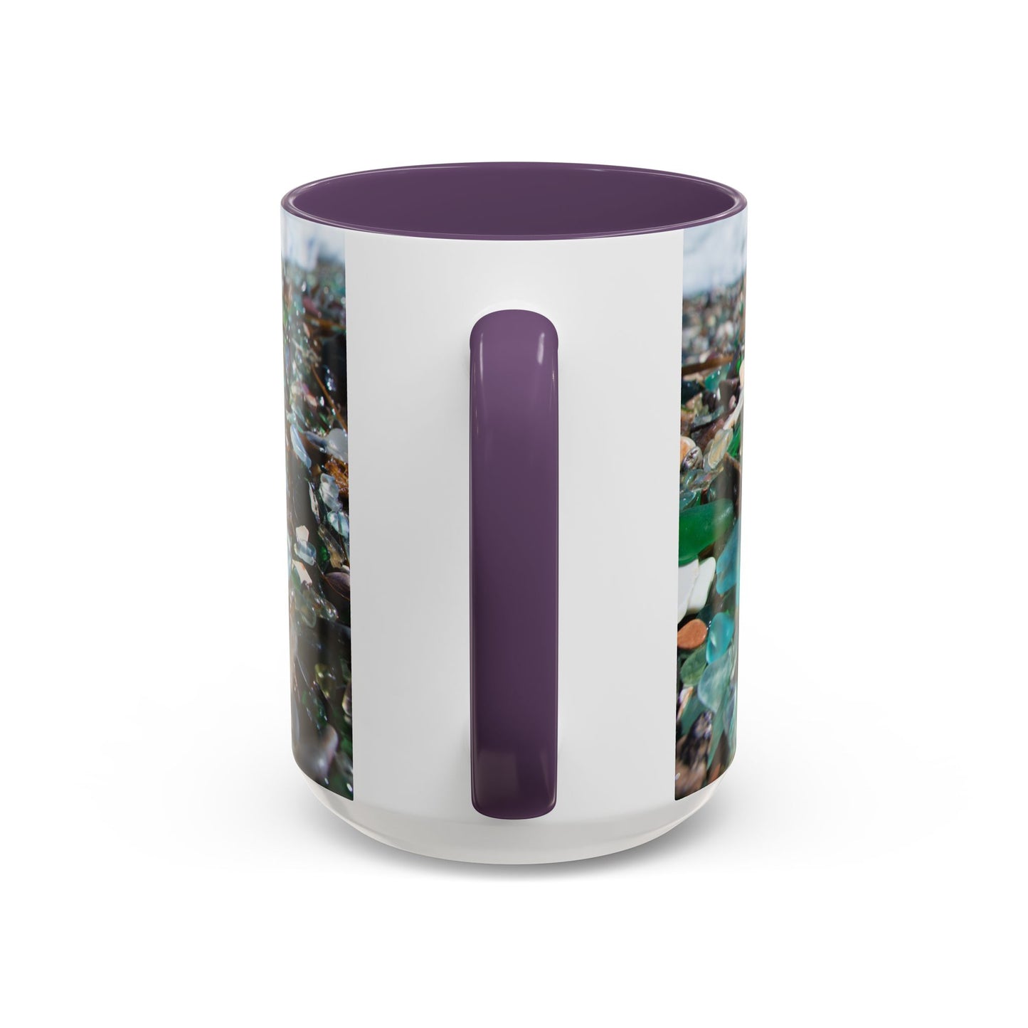 Coastal Accent Coffee Mug | Sea-Inspired Drinkware / Beach Glass Along Shoreline