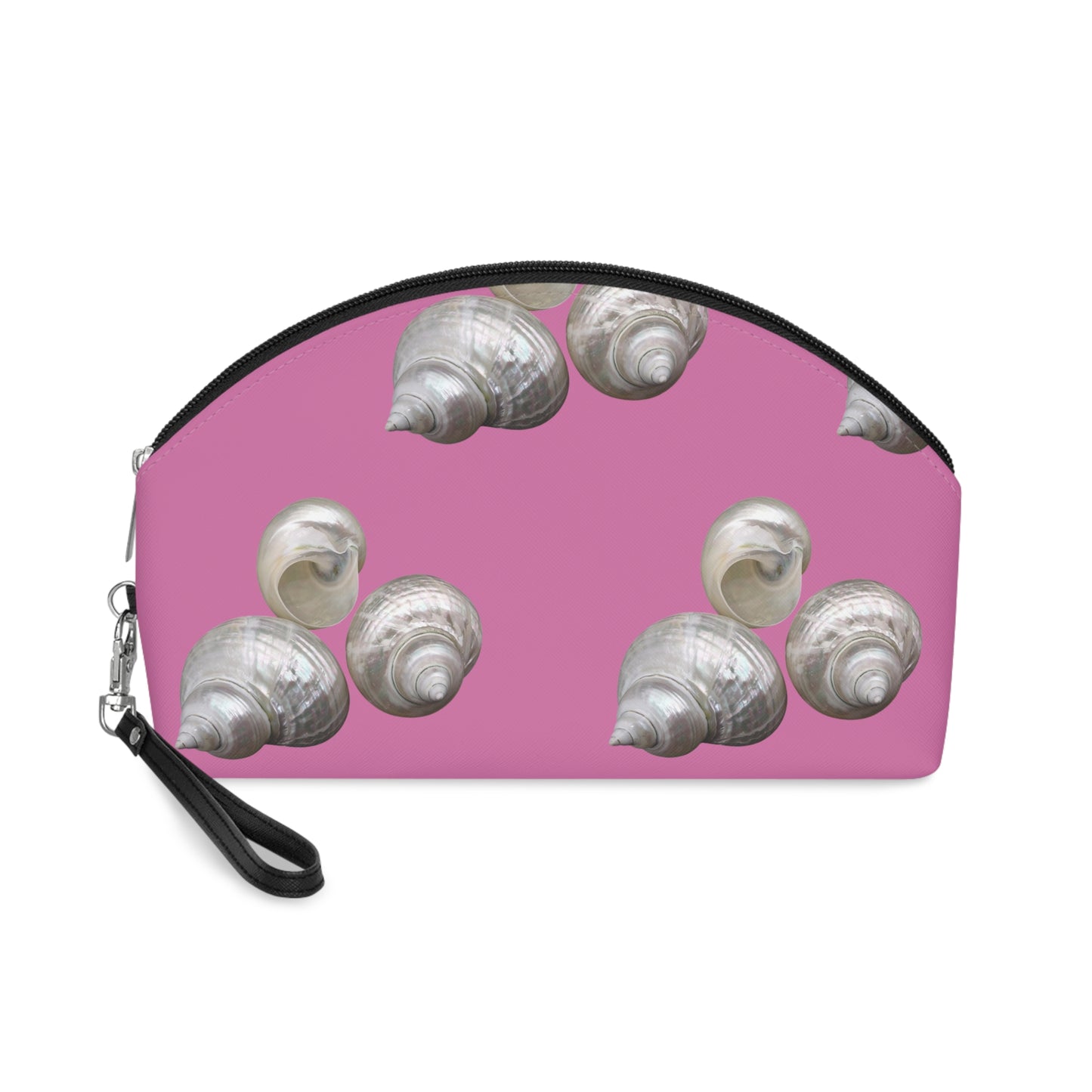 Makeup Bag - White Nautilus Trio, pink