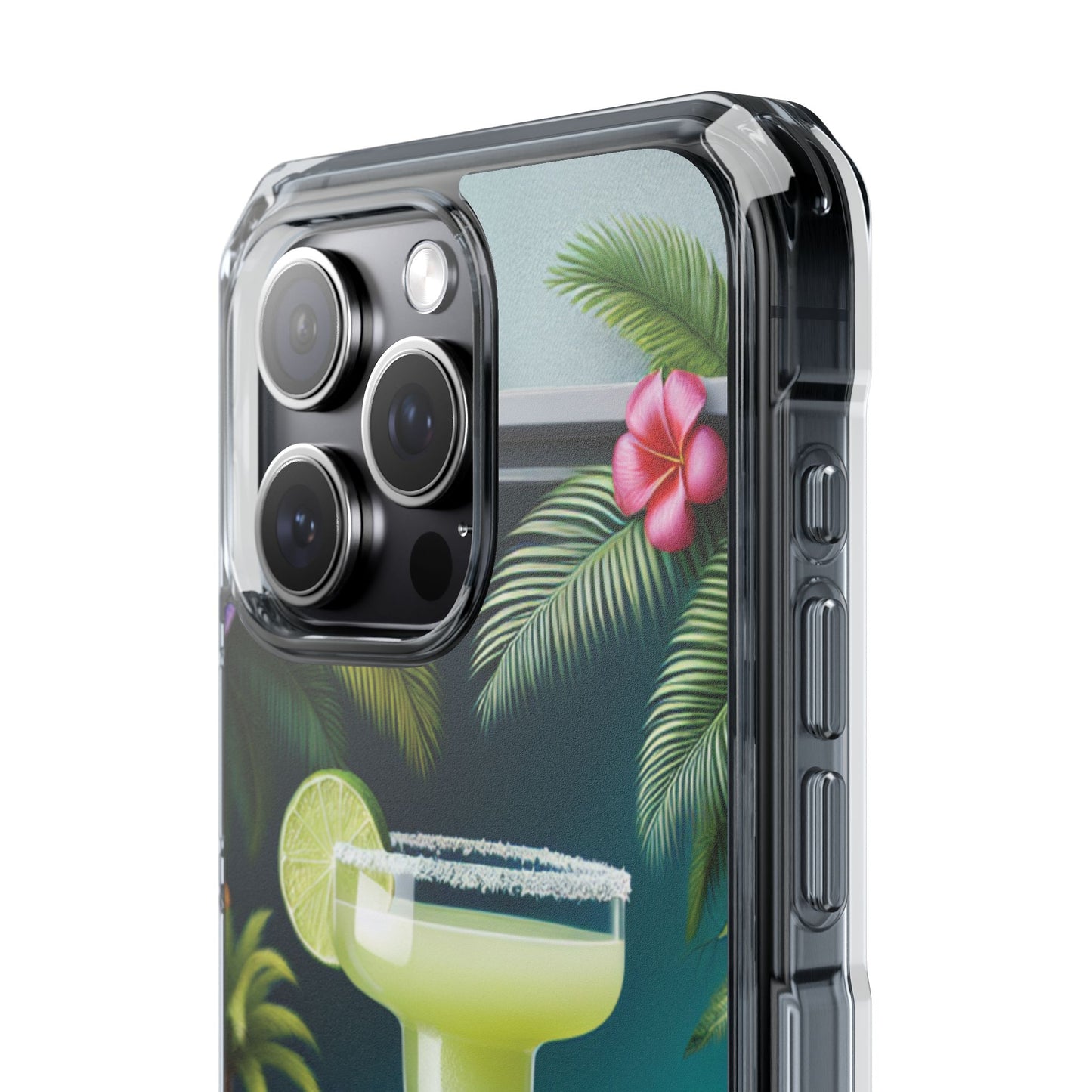 Tropical Margarita Magnetic Clear Phone Case, Many Models