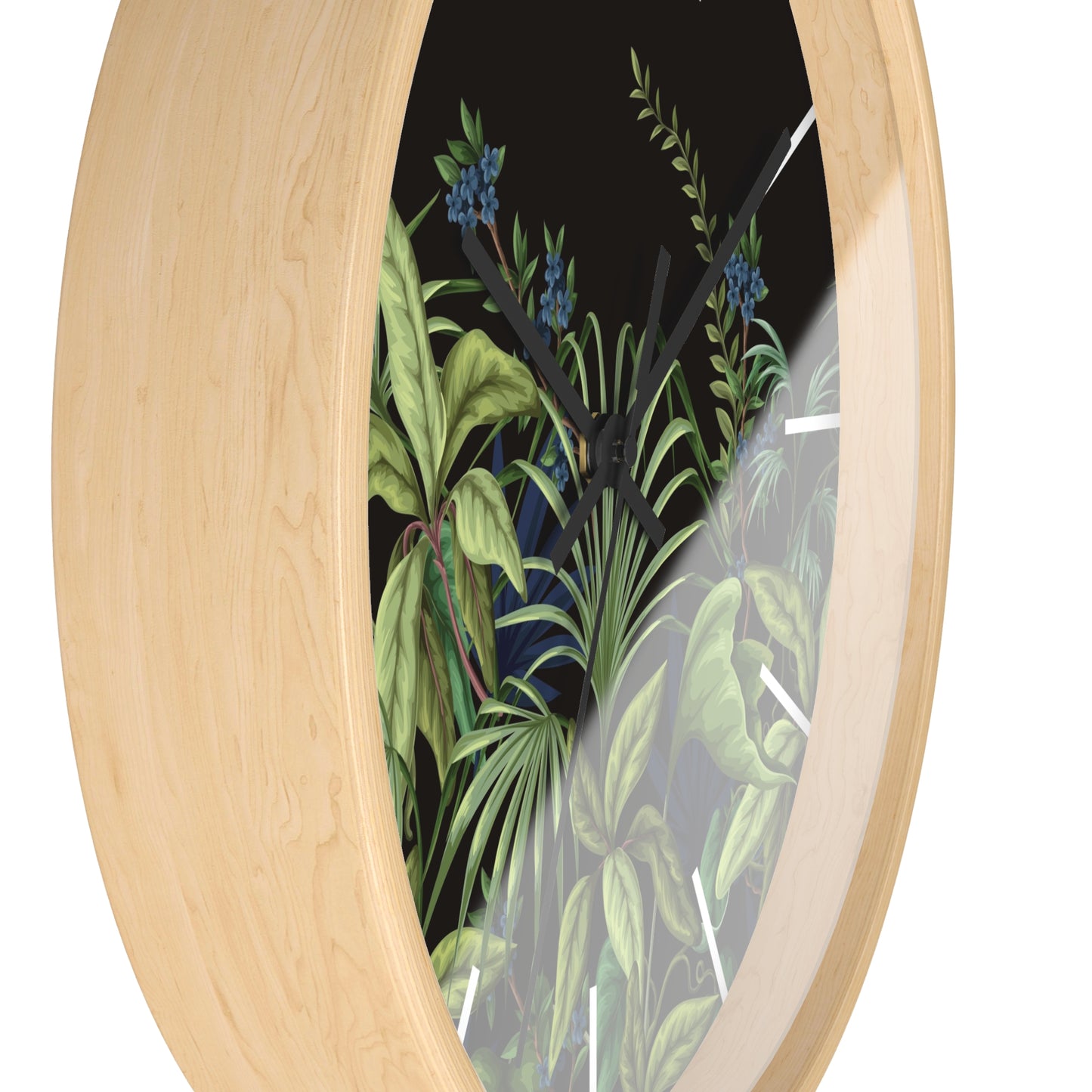 Midnight Jungle Wall Clock - Perfect for Tropical Lifestyle Lovers