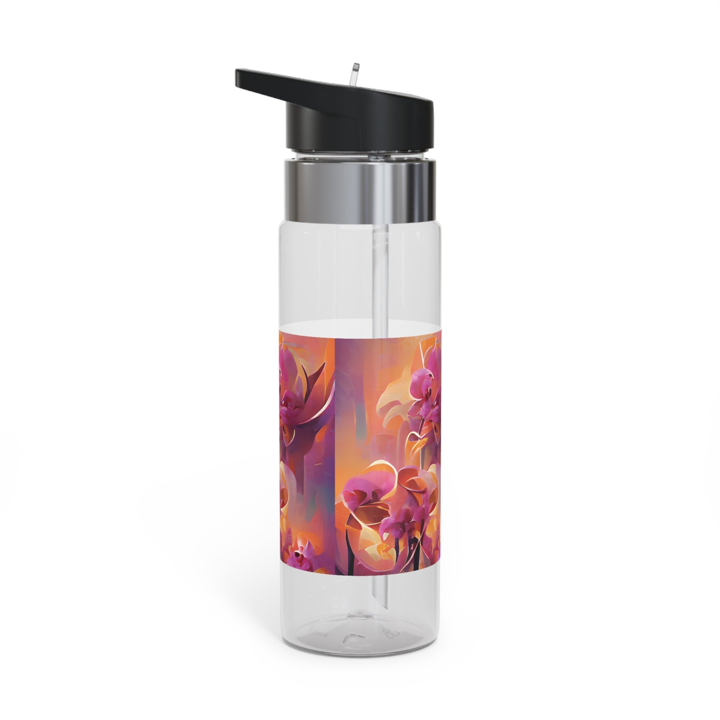 Tropical 20oz Tritan Sport Water Bottle -  Leakproof, Lightweight, BPA-Free / Mystic Orchids