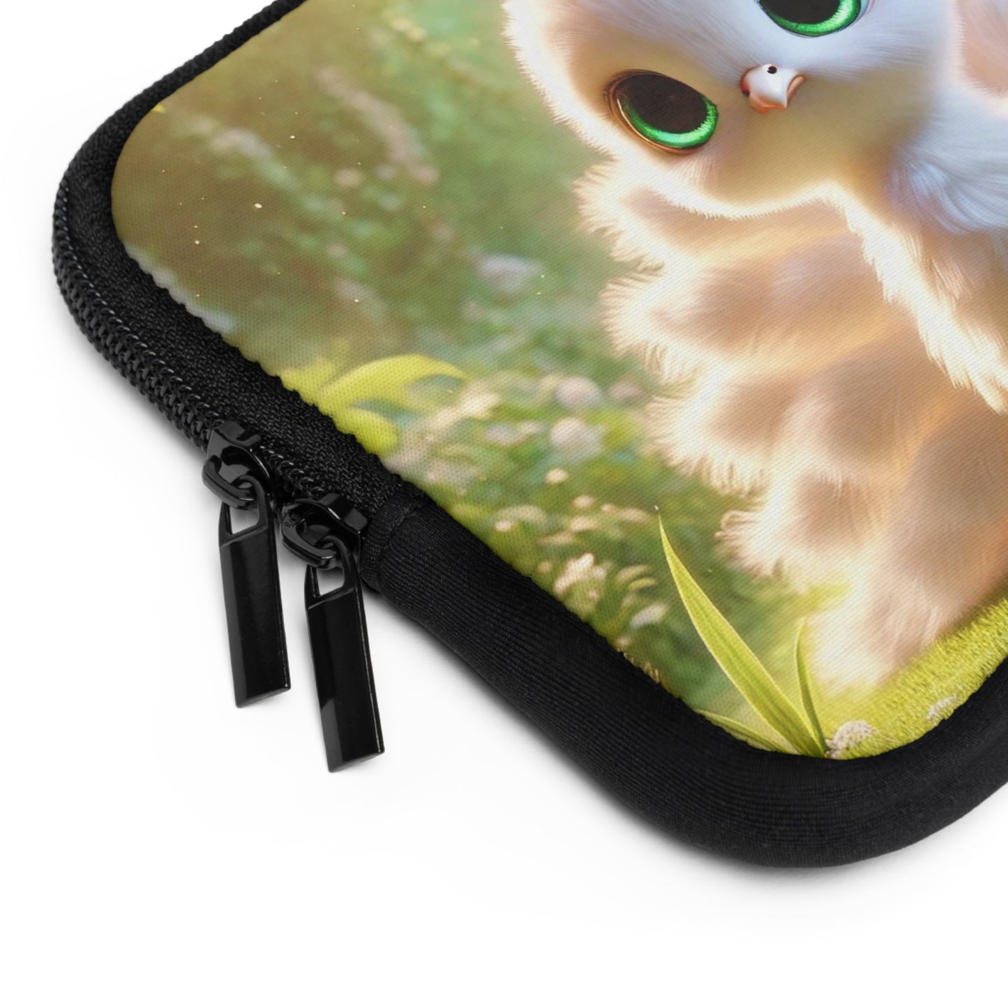 Tropical Laptop Sleeve, 5 Sizes - Perfect for Rainforest Lovers & Students / Baby White Peacock