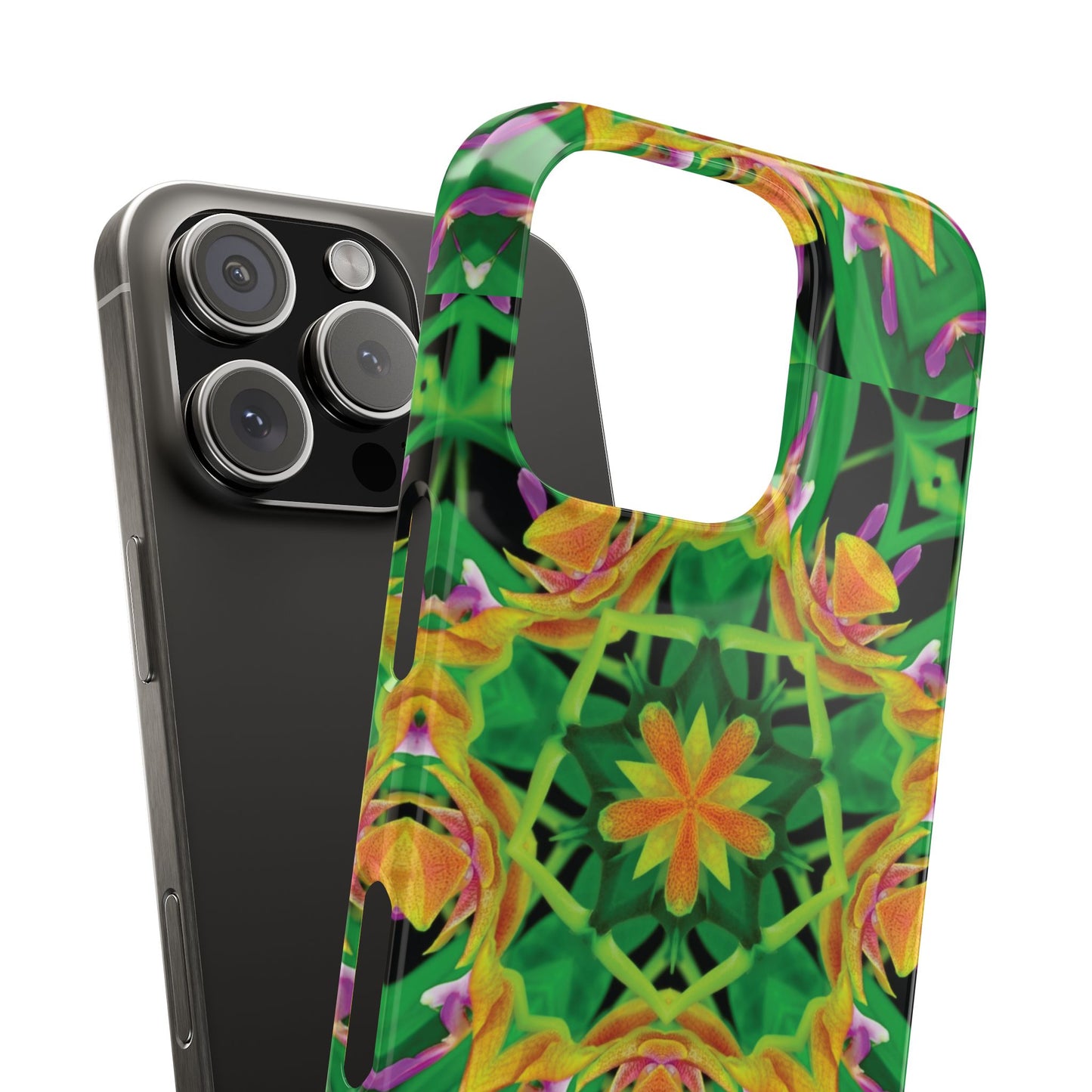 Slim Phone Cases - Orchid Kaleidoscope #2