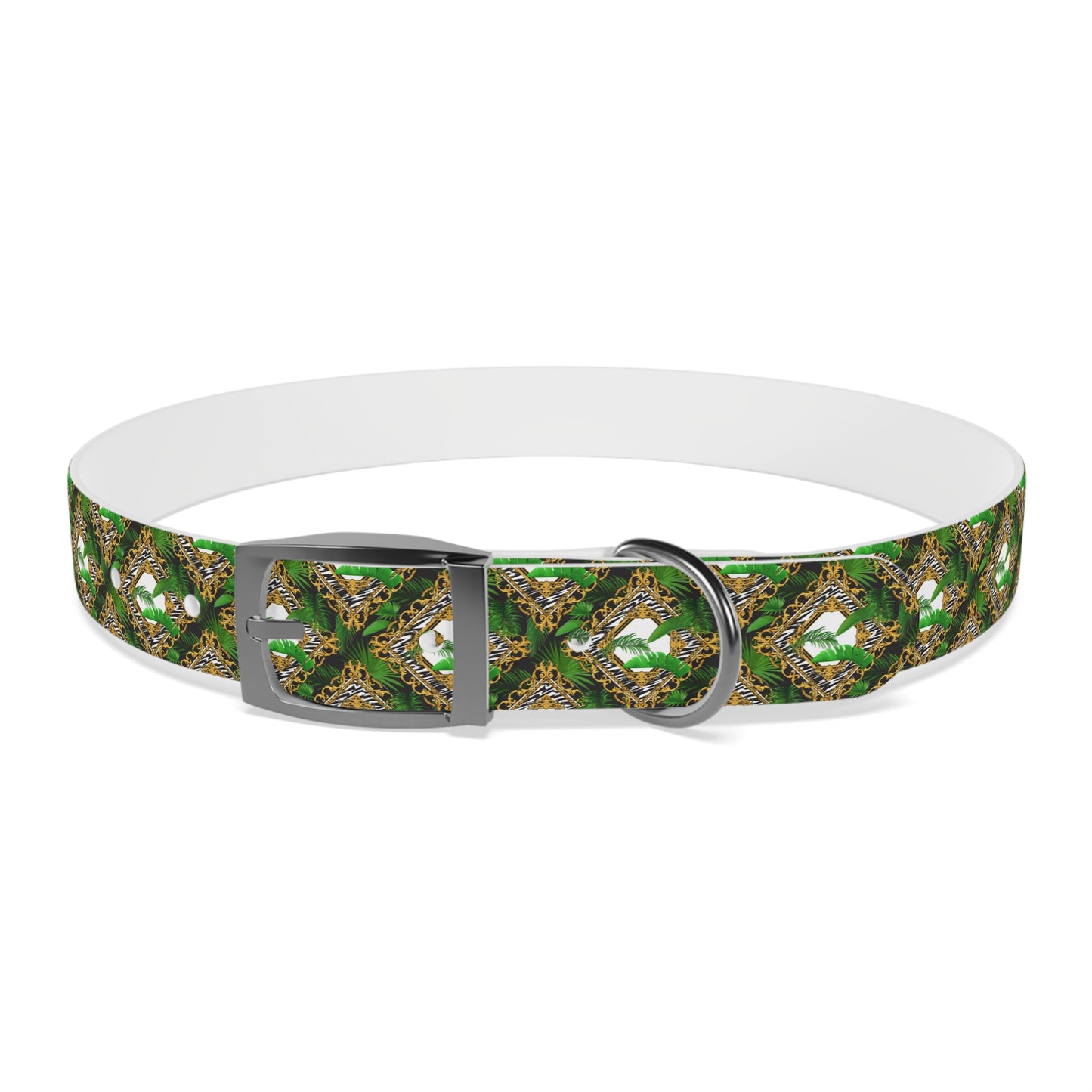 Dog Collar - Jungle Luxe White