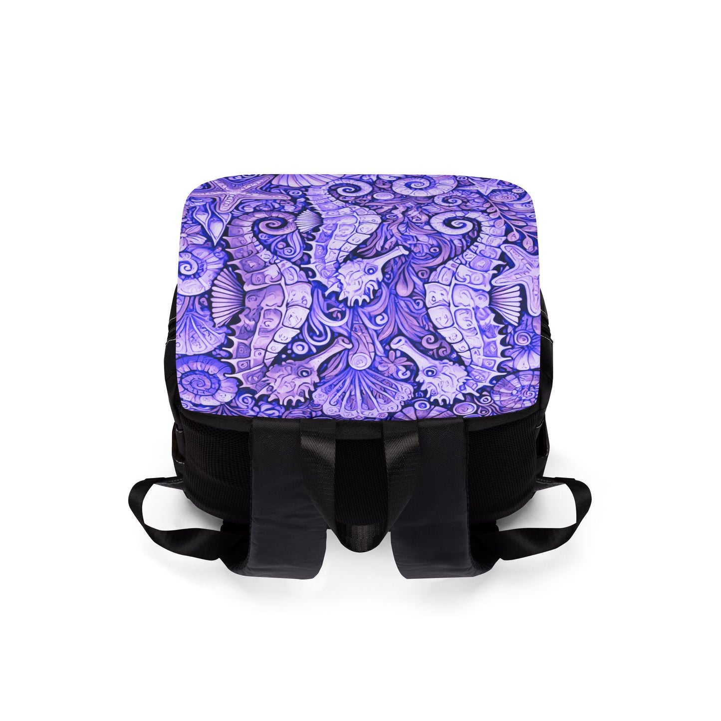 Seahorses/Amethyst Casual Backpack - Perfect for Everyday Adventures