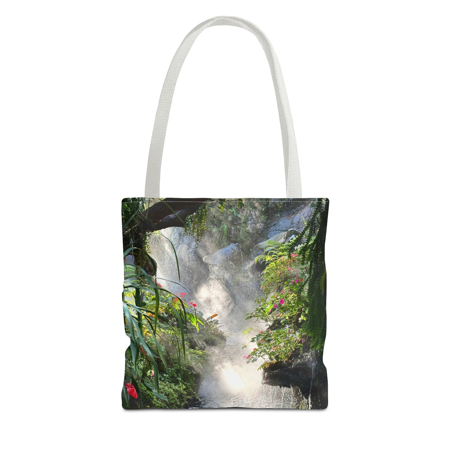 Tropical Misty Rainforest River Tote Bag - 3 Sizes
