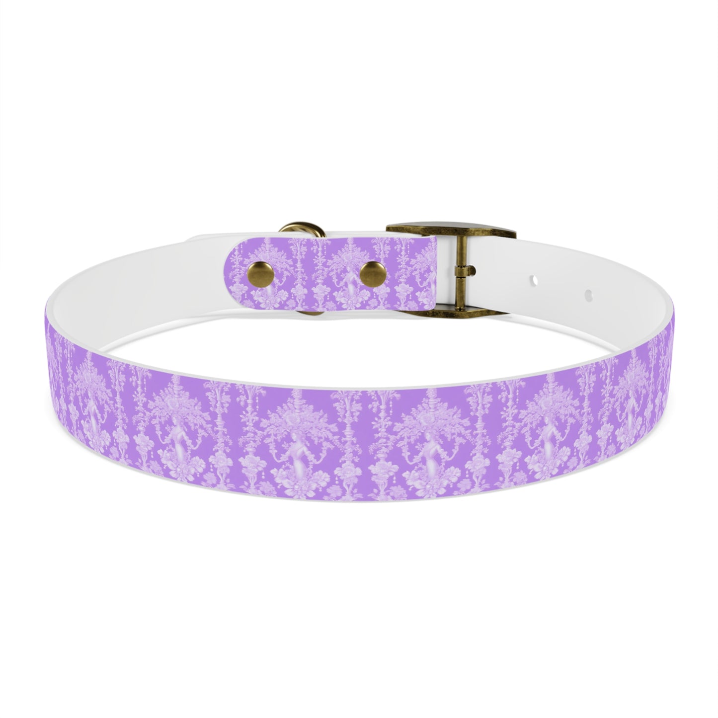 Dog Collar - Pearl Lady Toile, purple