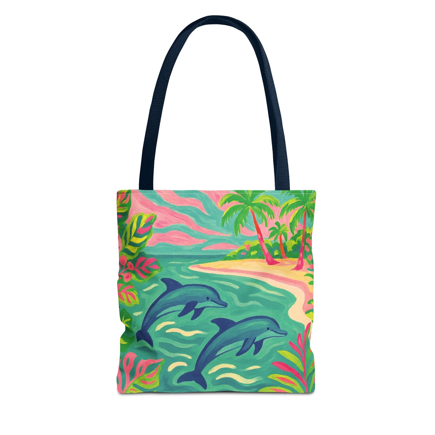 Jumping Dolphins Tote Bag - 3 Sizes