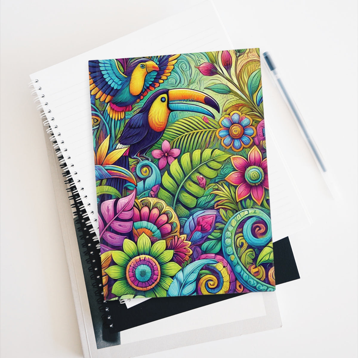 Rainforest Music Parrots Journal - 5" x 7"