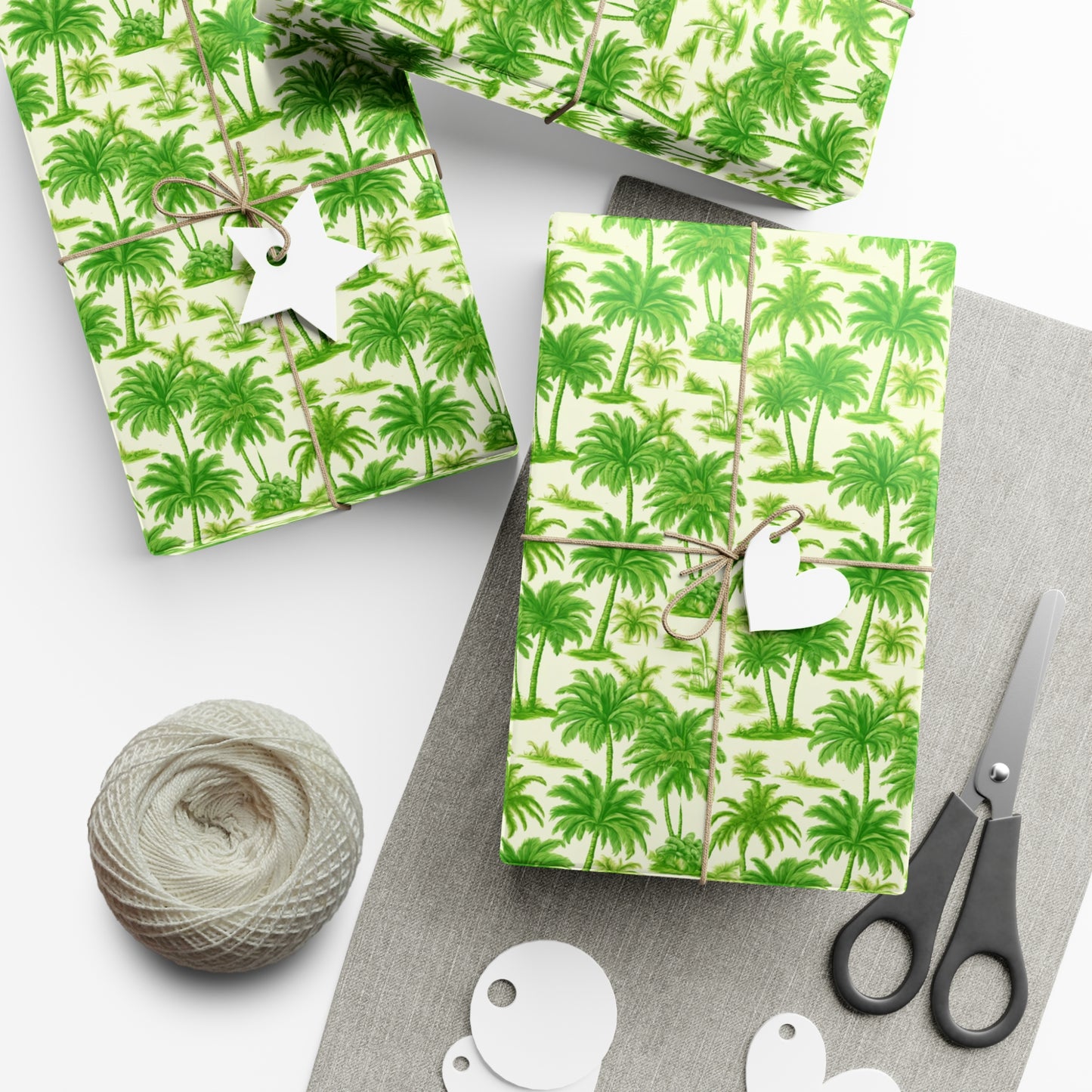 Gift Wrap Papers, Playful Palms Toile, 3 Sizes