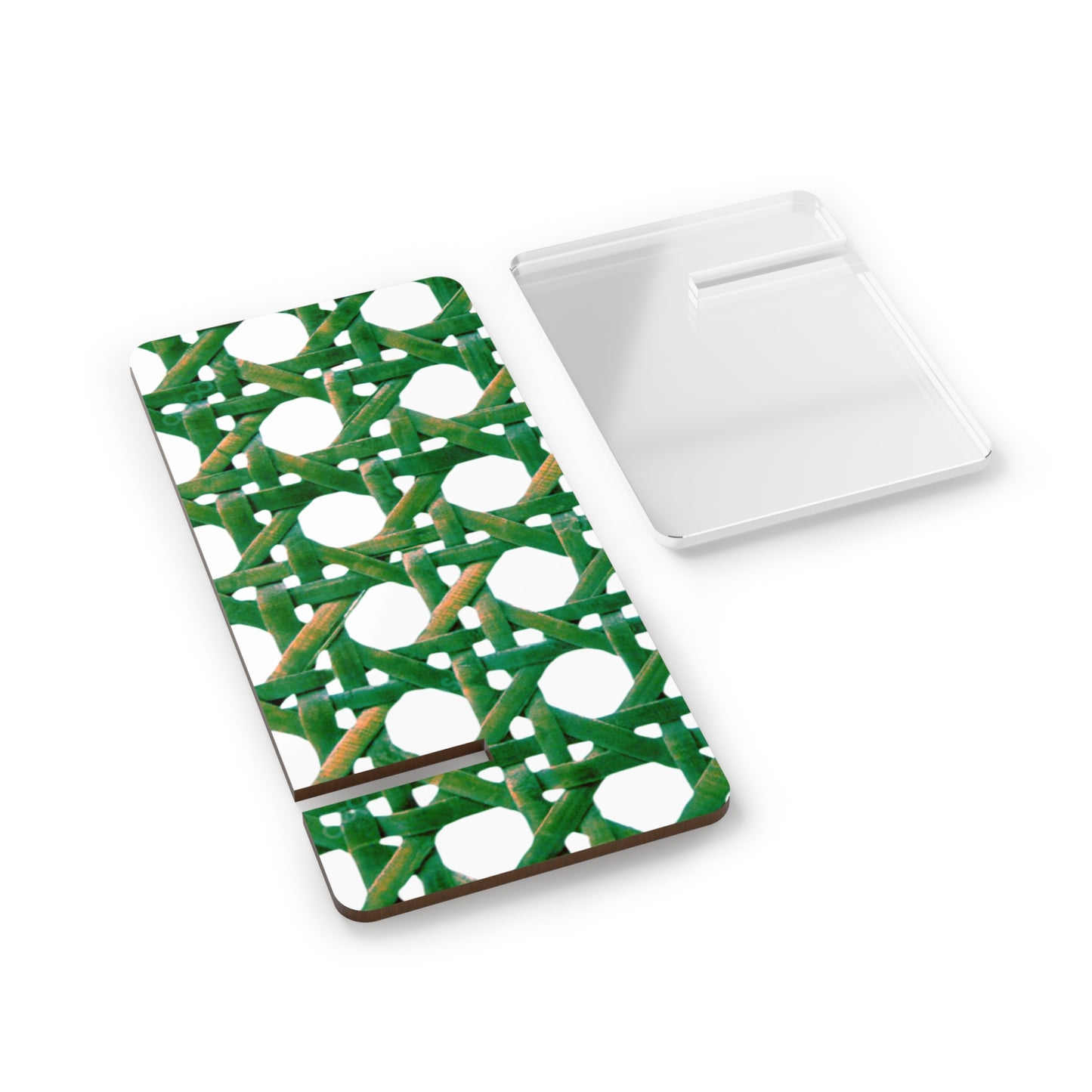 Stylish Smartphone Display Stand - Green Beach Chair Wicker