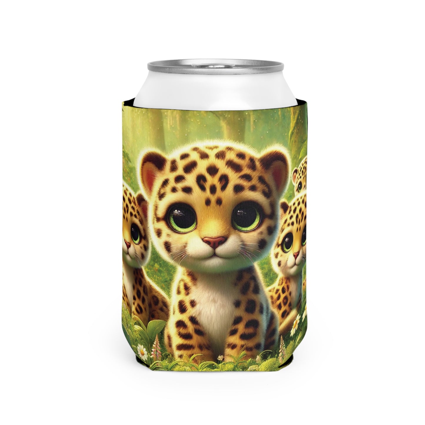 Baby Jaguars Can Cooler Sleeve - Perfect for Outdoor Picnics