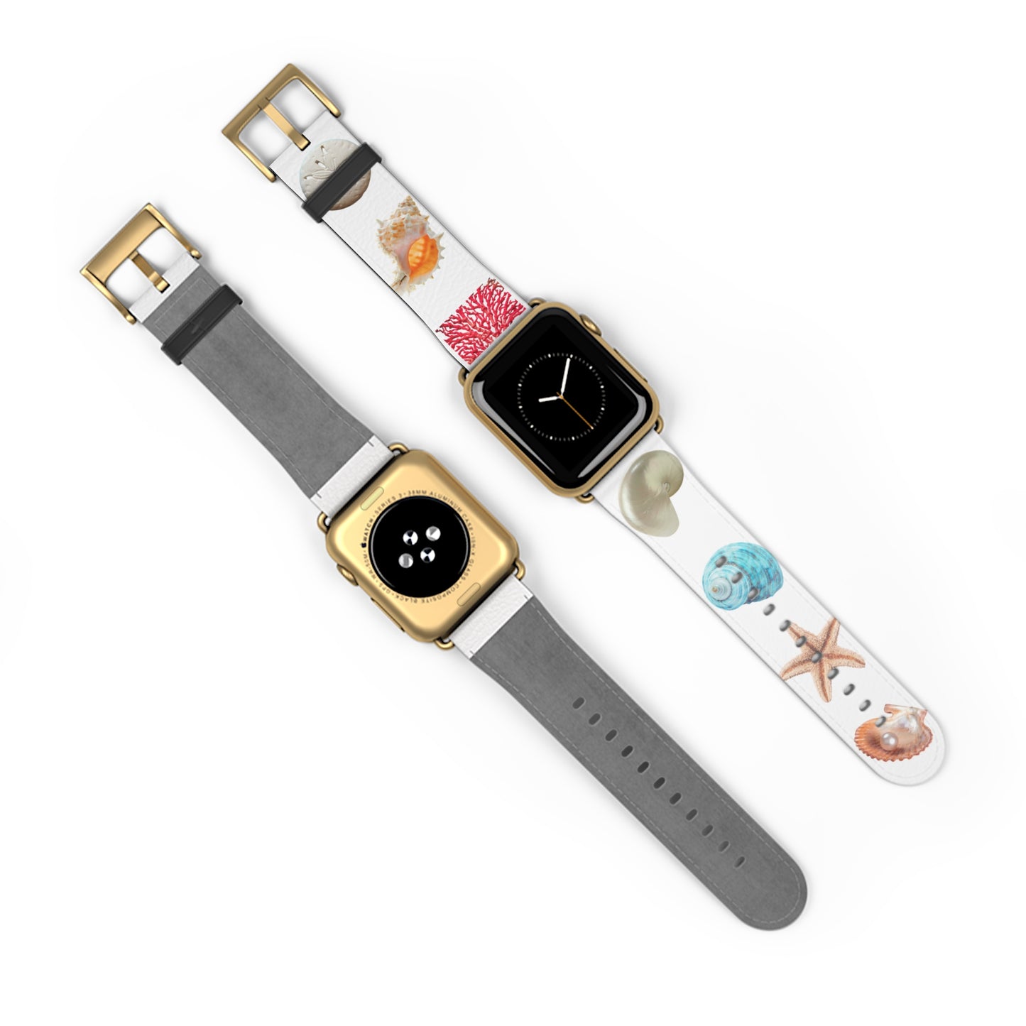 Apple Watch Band - Real Seashell Collection, white