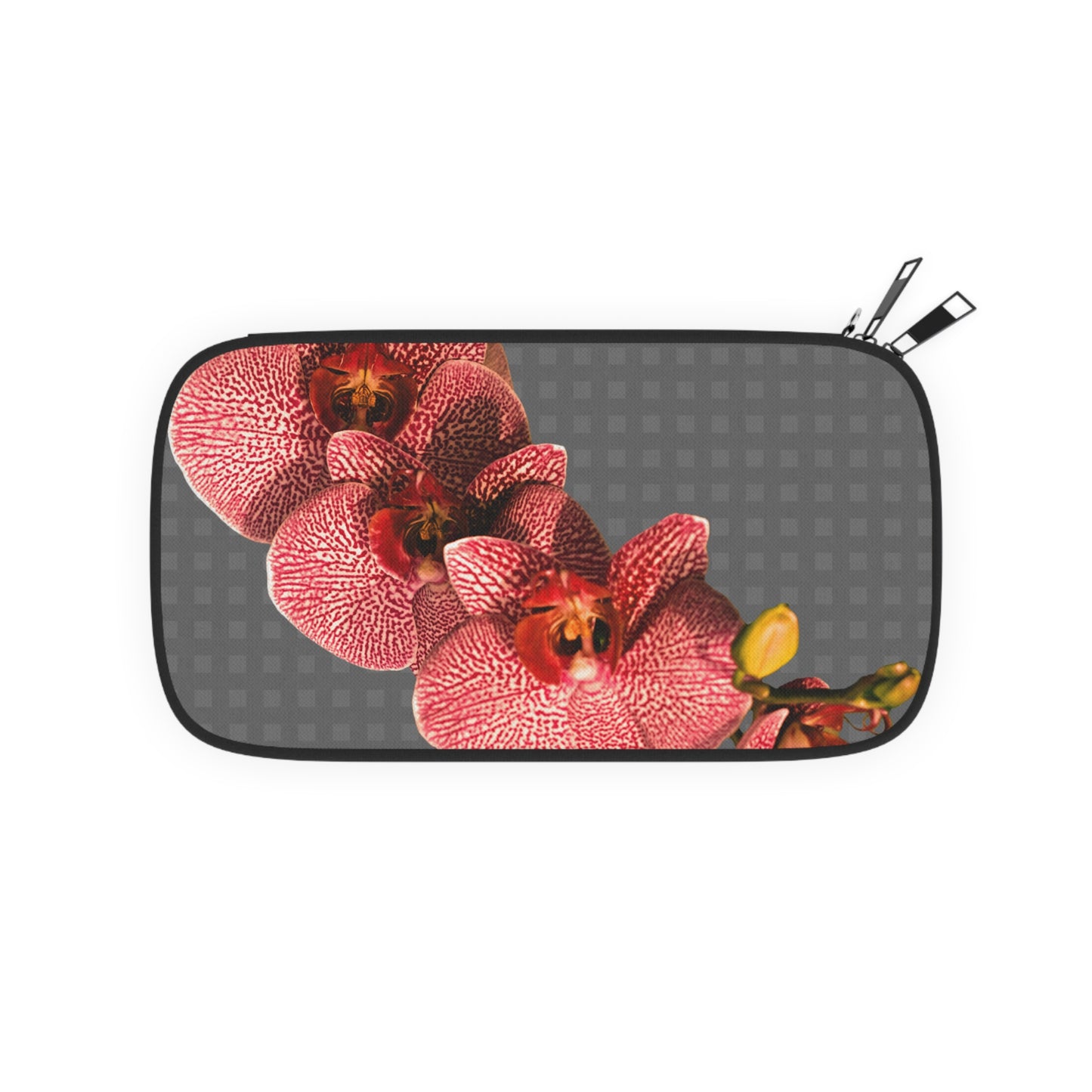 Passport Wallet - Red Orchid, Grey Wicker