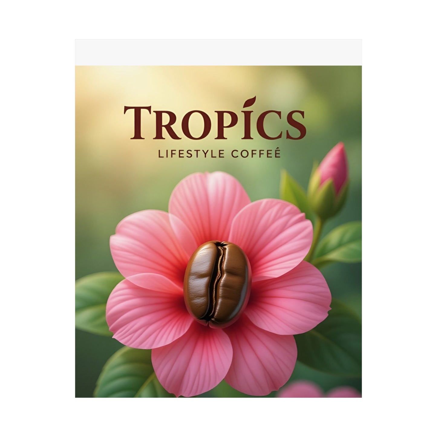 Tropics Floral Matte Poster — Coffee Bloom