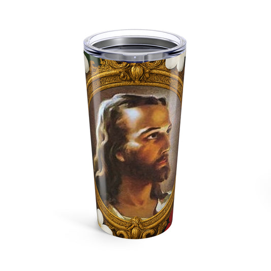 Religious 20oz Tropical Glossy Tumbler - "Head of Christ" Jesus Portrait