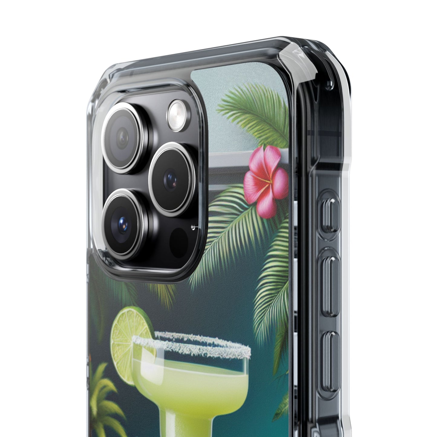 Tropical Margarita Magnetic Clear Phone Case, Many Models
