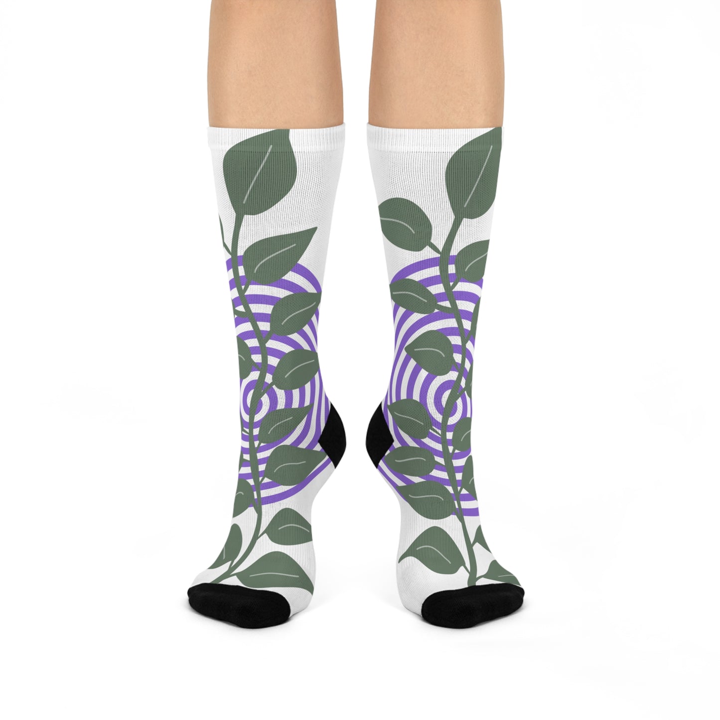 Cushioned Crew Socks - Crazy Plants