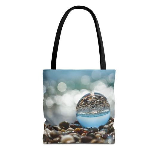 Crystal Ball on Pebble Beach Tote Bag - 3 Sizes