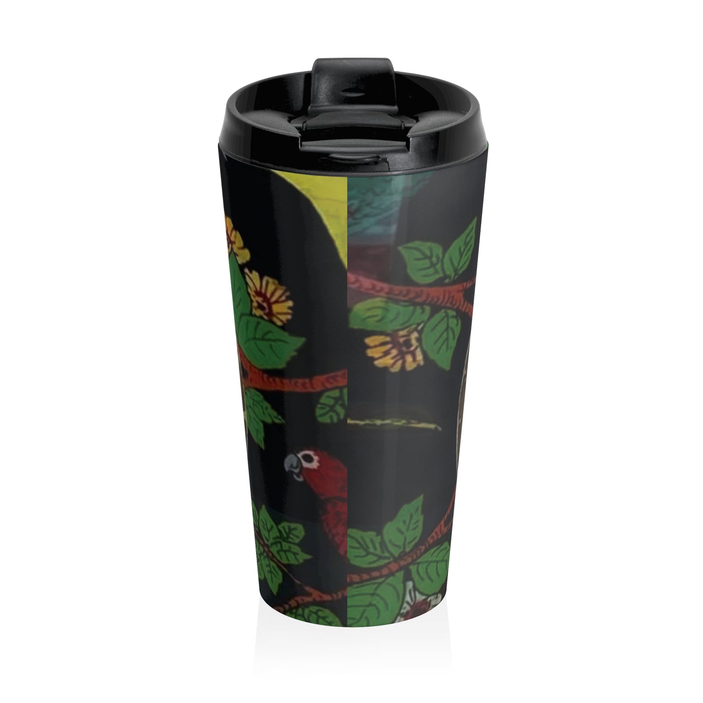 15 oz. Stainless Steel Travel Mug / Vintage Butterfly Wing Art Photo