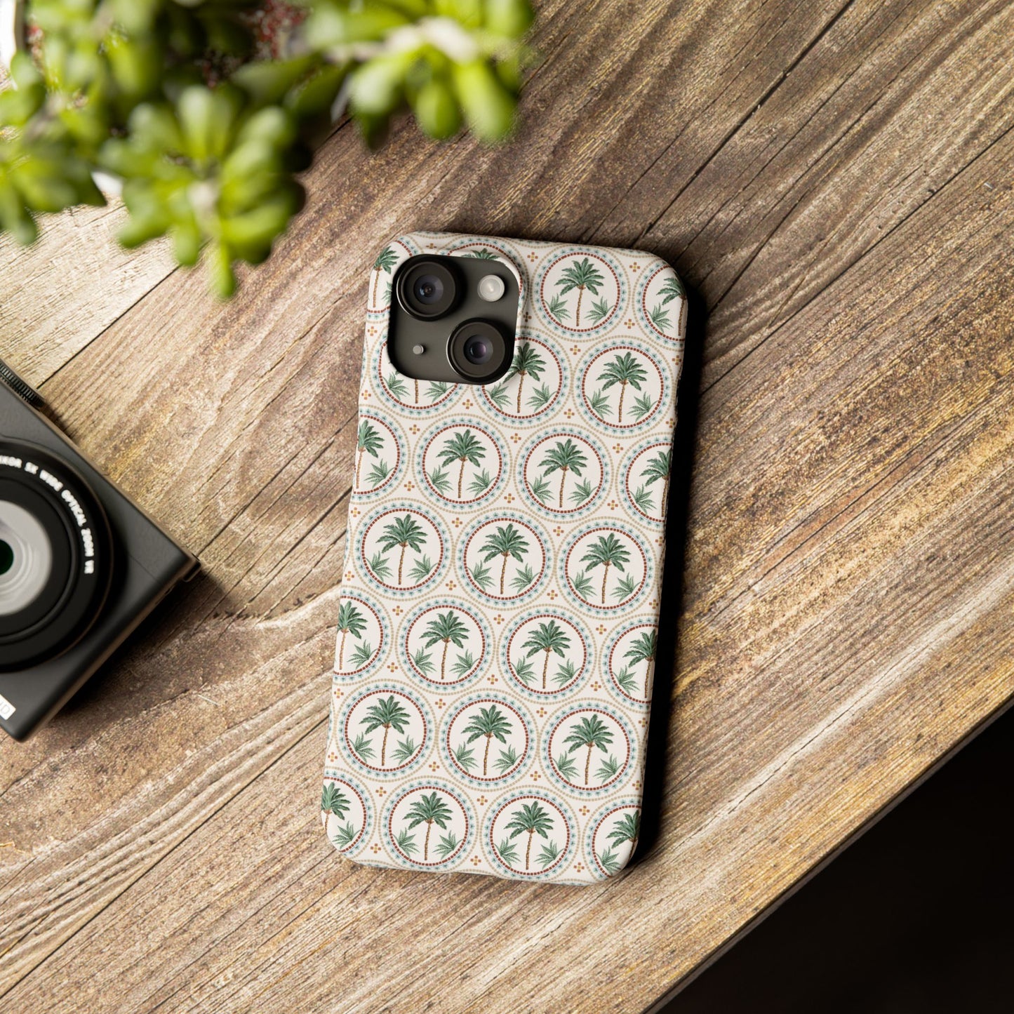 Slim Phone Cases - Mosaic Palm Tree