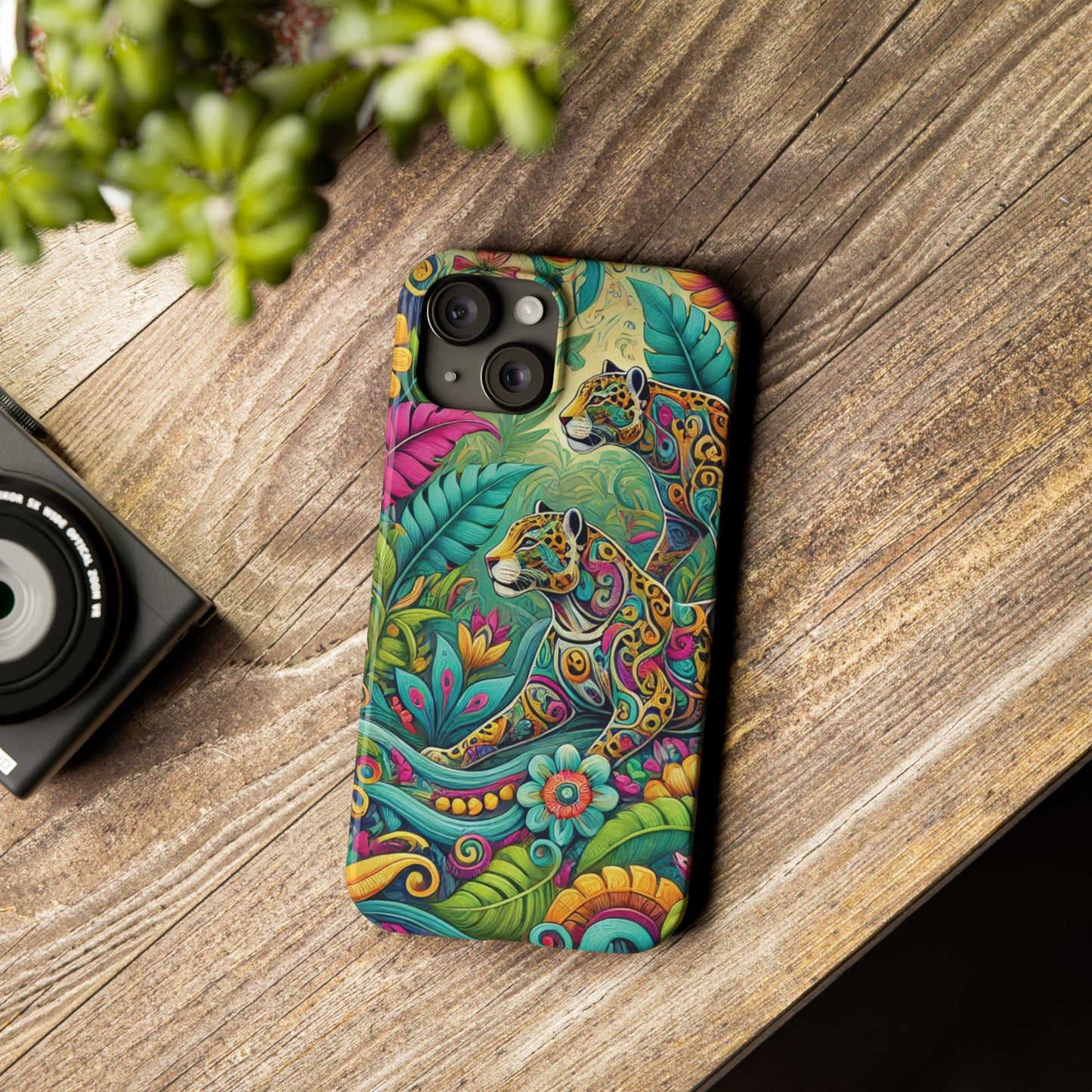 Slim Phone Cases - Jaguar Pop