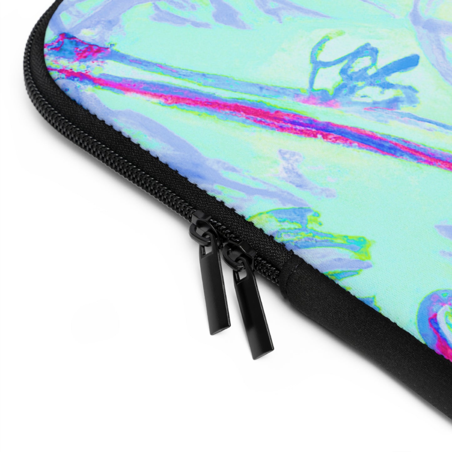 Tropical Laptop Sleeve, 5 Sizes - Perfect for Beach Lovers & Students / Tropical Doodles, Blue