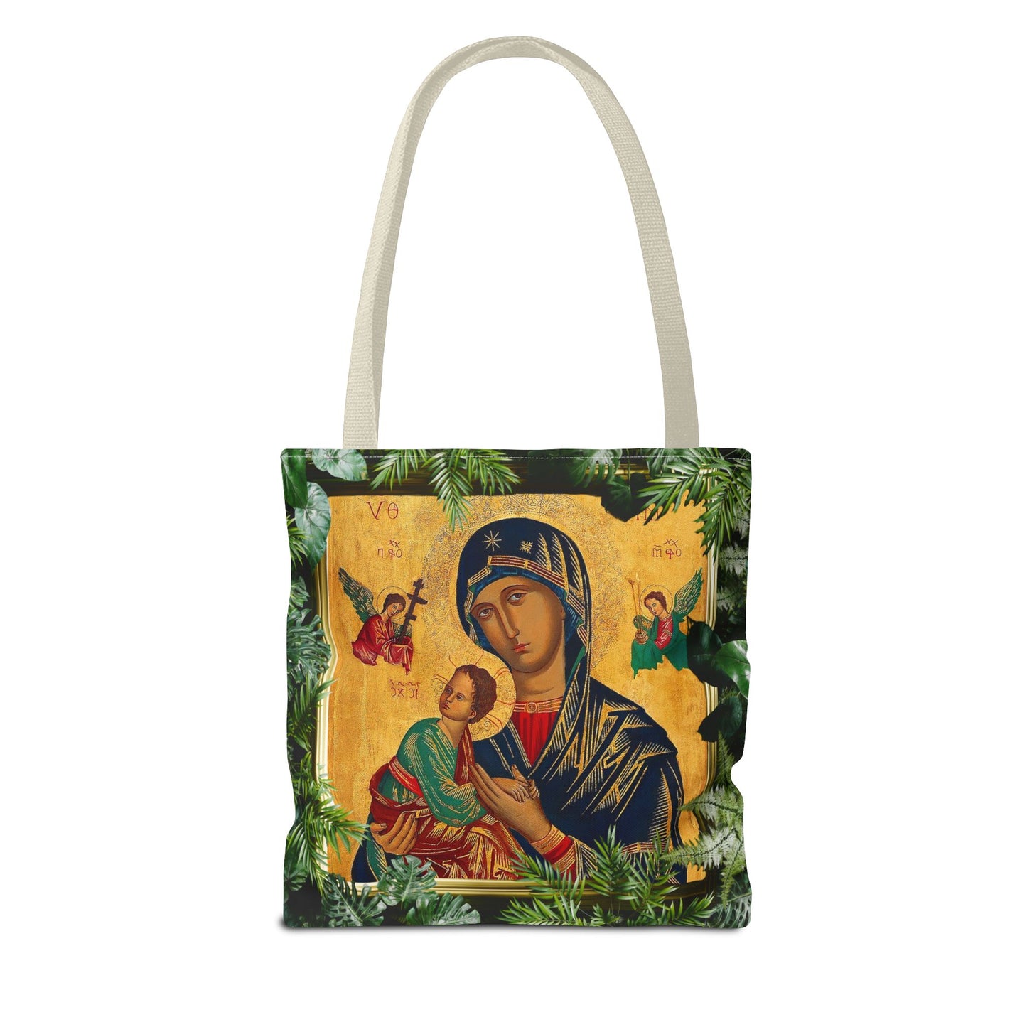 Religious Our Lady of Perpetual Help Tropical Tote Bag - 3 Sizes