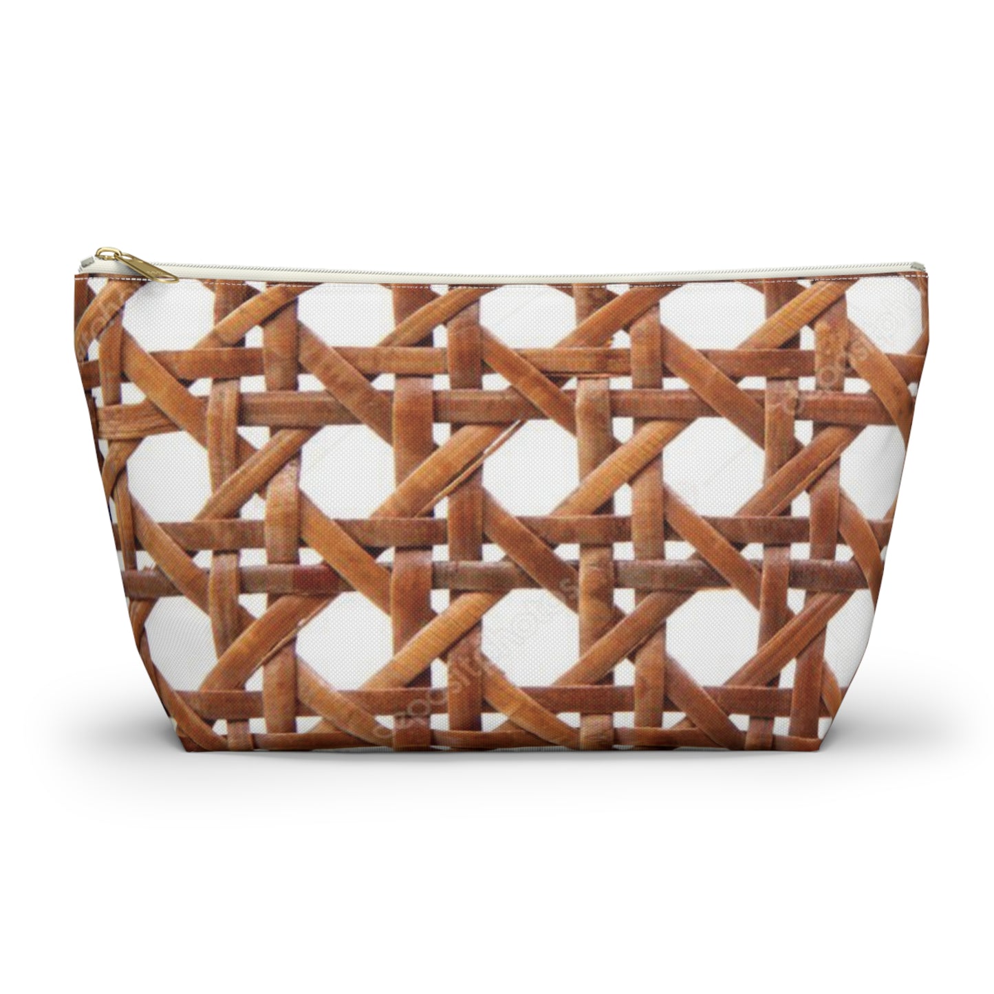 Tropical Accessory Pouch, 2 sizes | Makeup Bag | Perfect for Travel & Everyday Use / Beach Chair Wicker, Brown