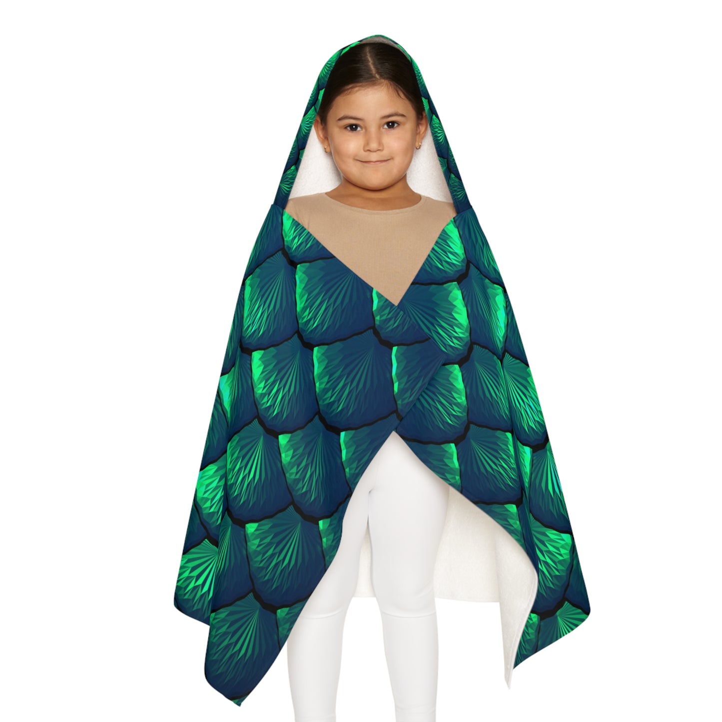 Tropical Kids Hooded Towel - Fun Mermaid Design for Beach & Bath / Pretty Mermaid Tail