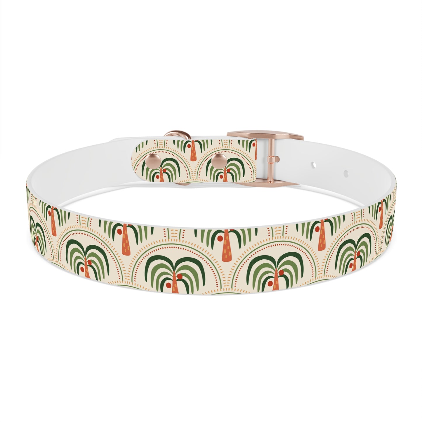 Dog Collar - Stylized Mosaic Palms