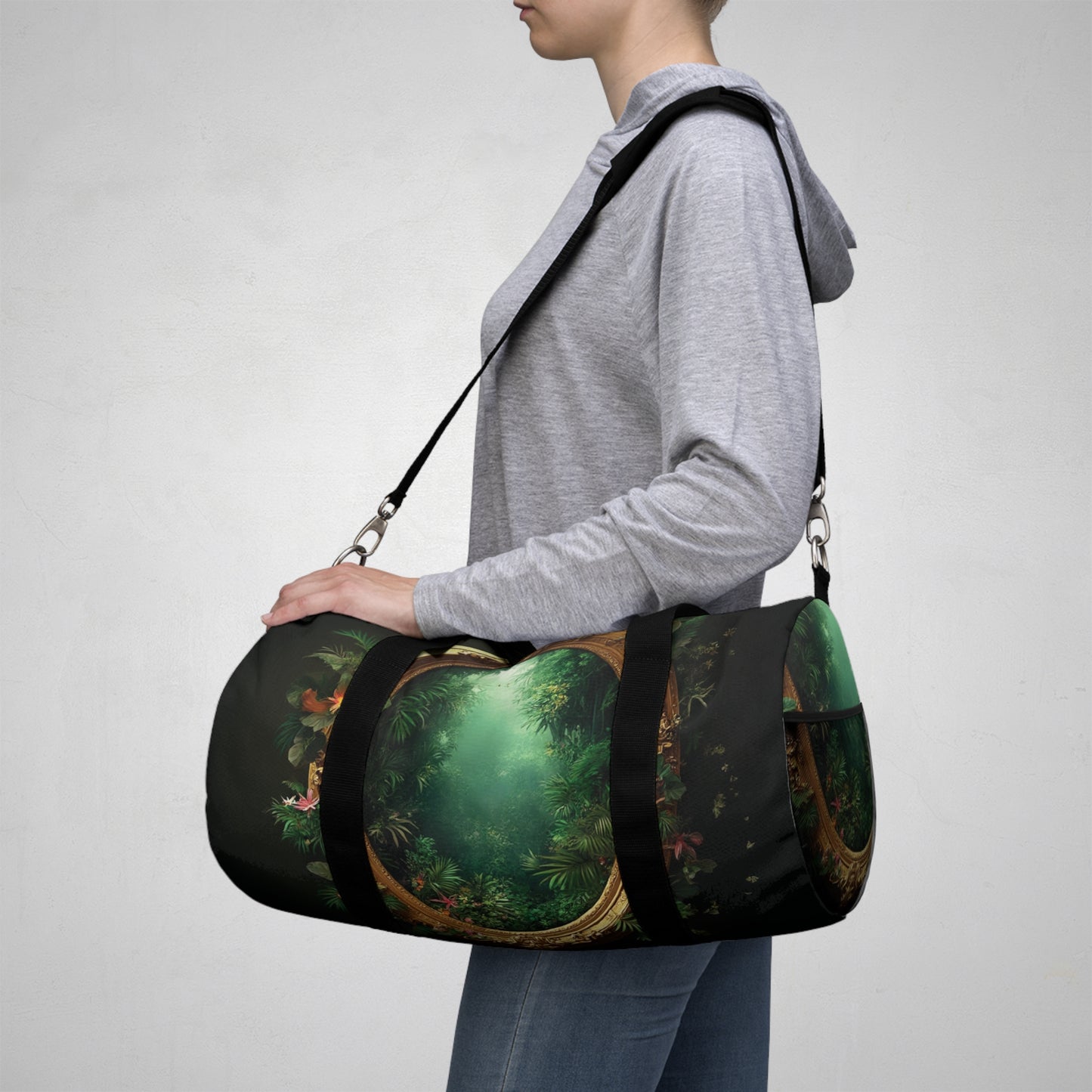 Tropical Duffel Bag - Perfect for Travel and Gym / Rainforest Portal to Paradise