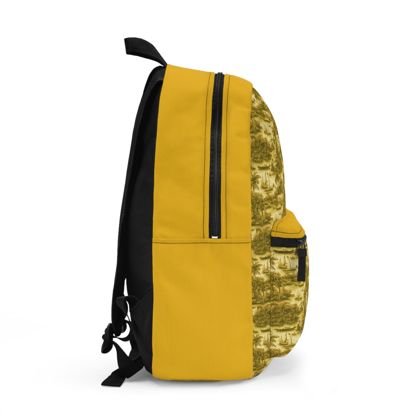 Tropical Backpack  / Tropical Toile #1, Gold