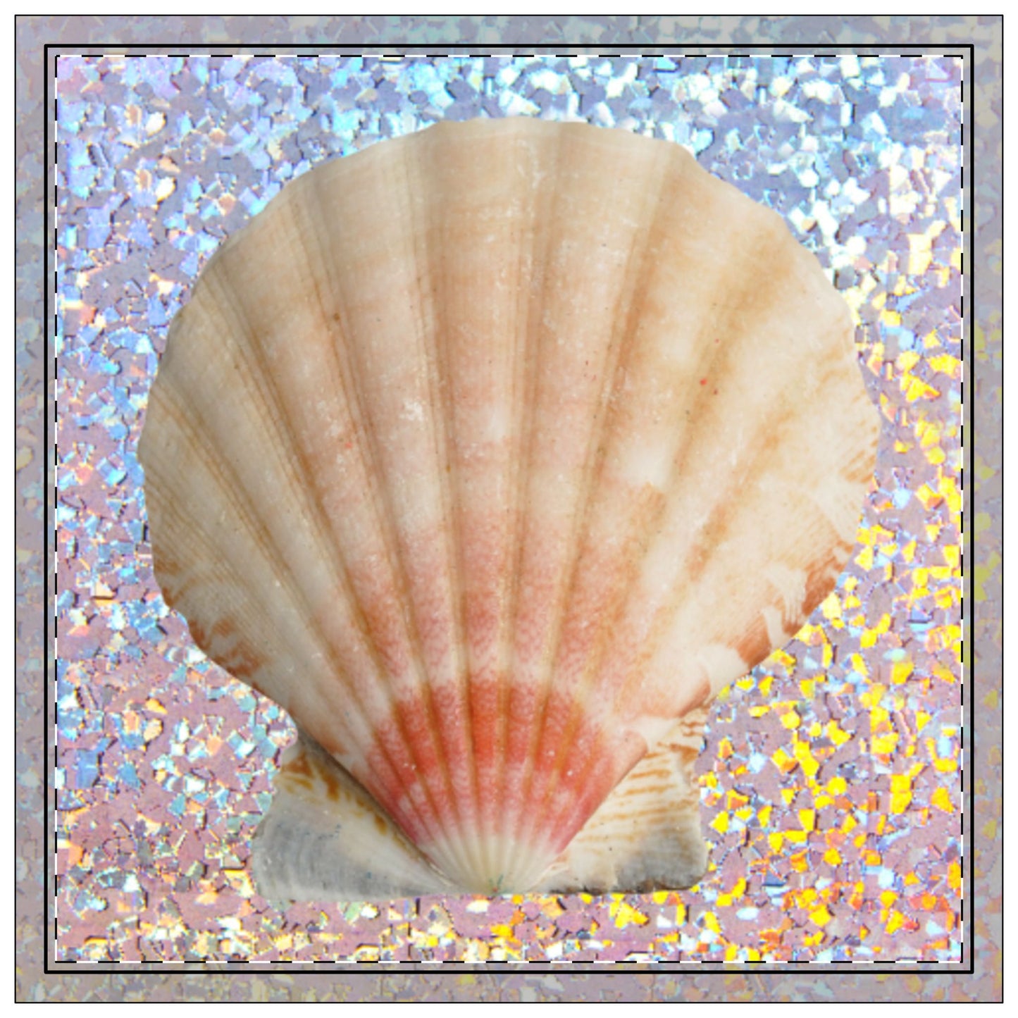 Disco Scallop Polyester Napkins | SET of 4 | Stylish Table Decor