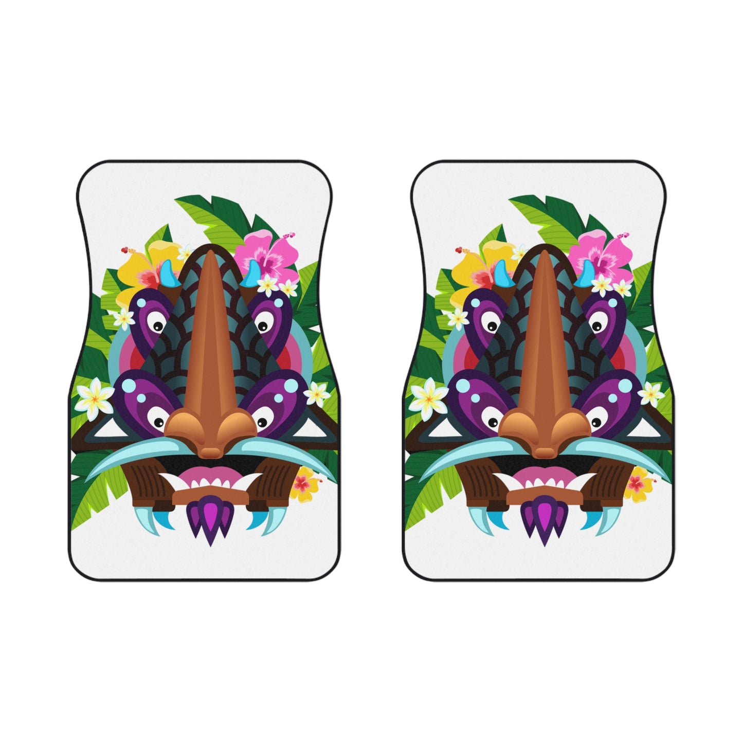 Tropical Tiki Boss MACRO Hake Car Floor Mats - SET of 2