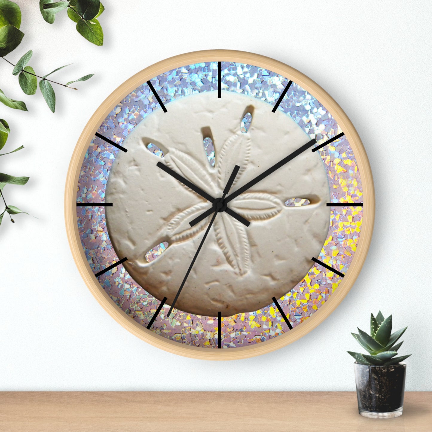 Wall Clock, Disco Sand Dollar, Hands/Base Variants