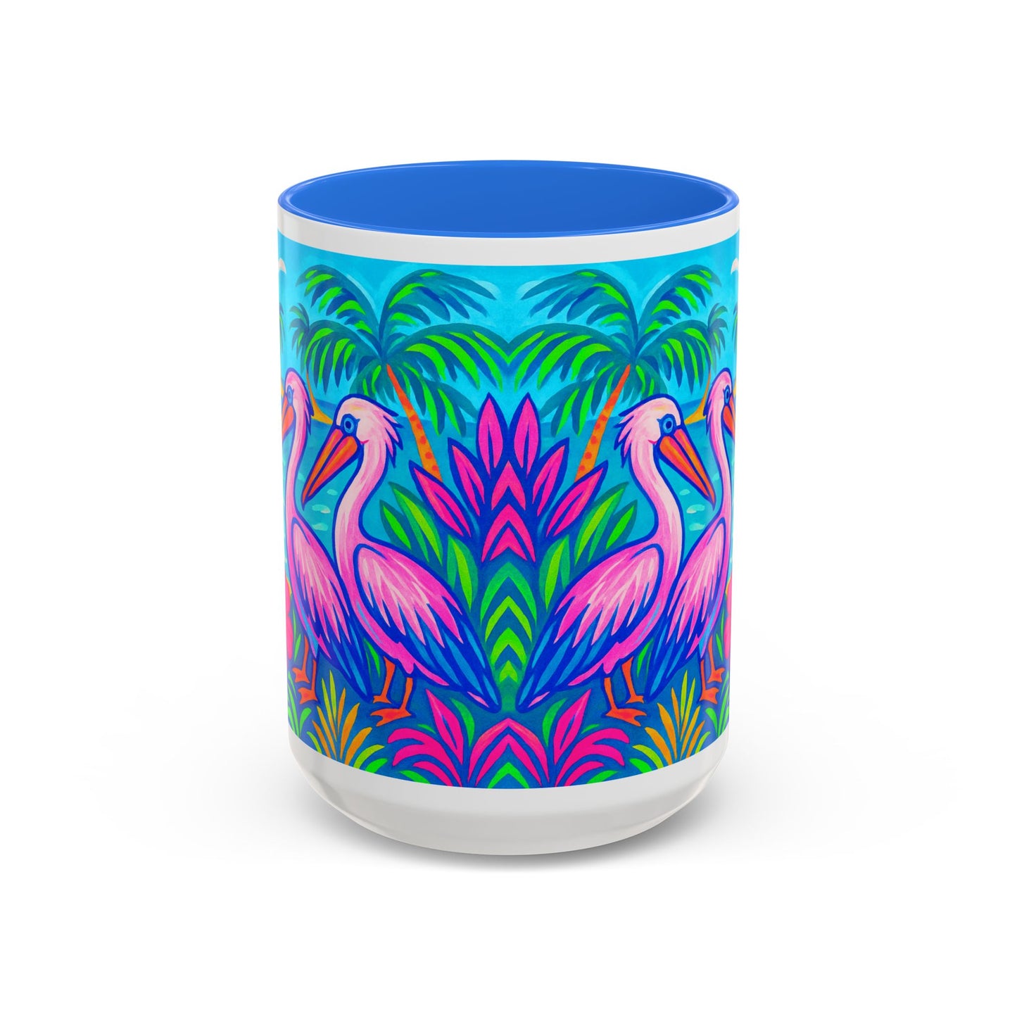 Accent Color Coffee Mug, Many Colors - 11oz & 15oz / Pelican Party
