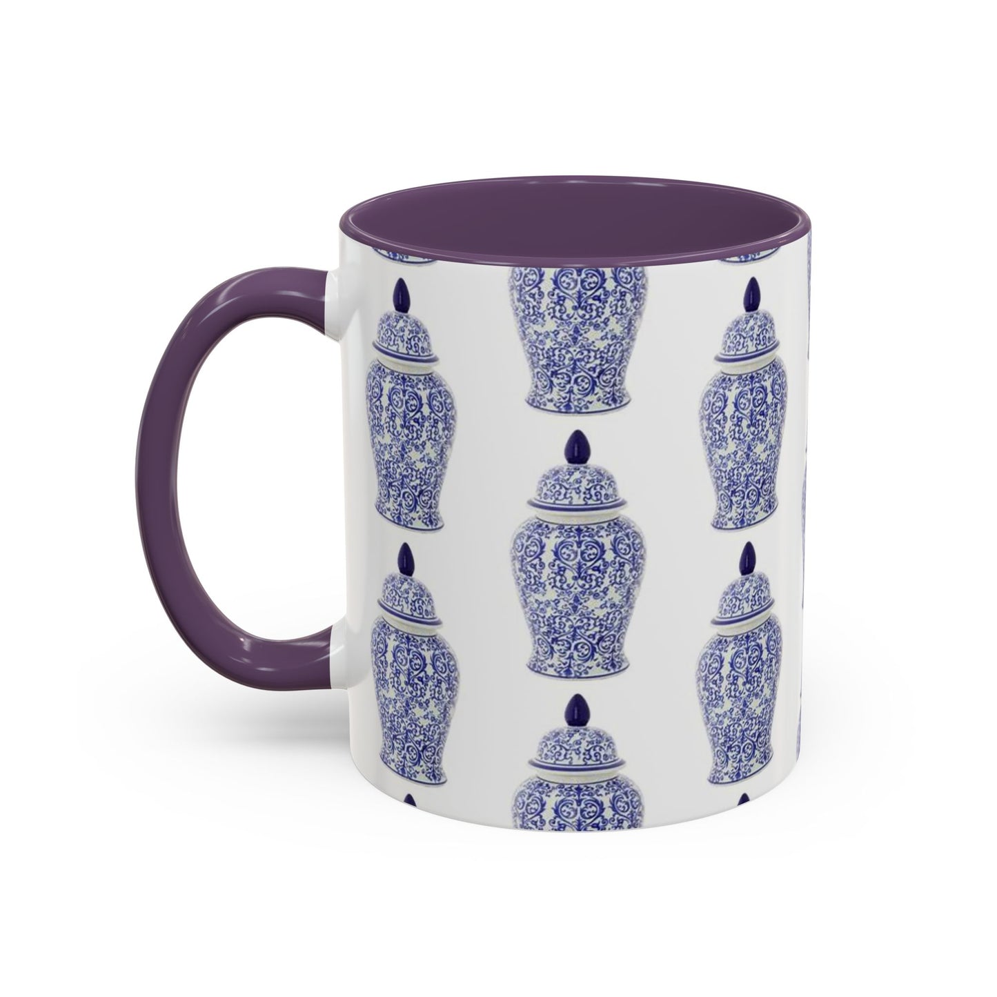 Accent Coffee Mug (11, 15oz), Blue Ginger Jar, Various Colors