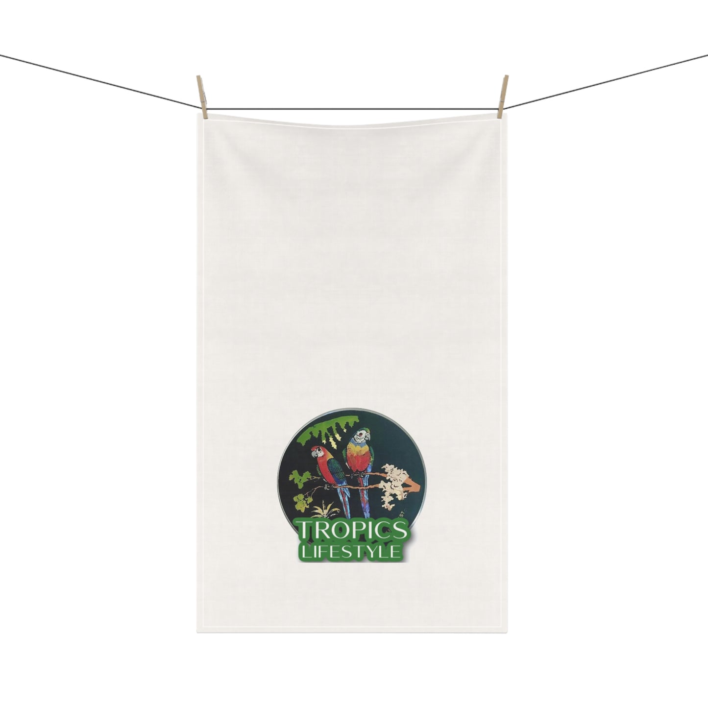 Tea Towels (cotton, poly) - Brazilian Parrots, Tropics Lifestyle, Single Image