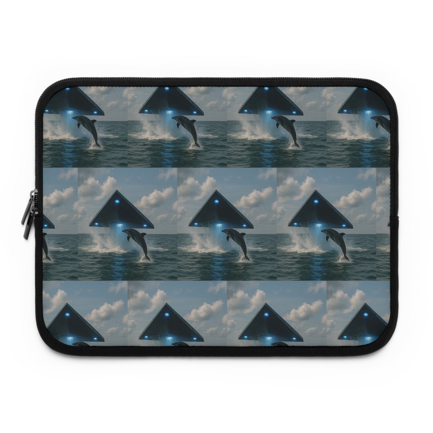 Tropical Laptop Sleeve, 5 Sizes - Perfect for Ocean Lovers / UFO and Dolphin